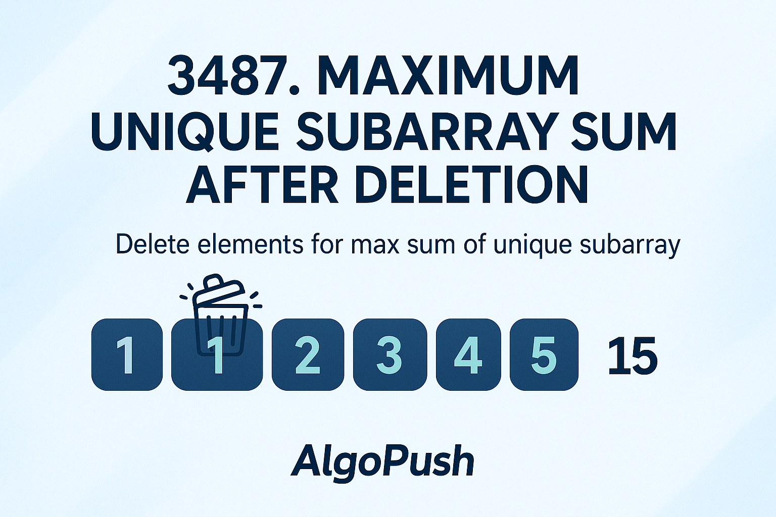 Array deletion visualization