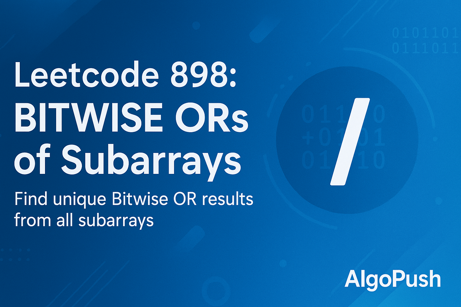 Bitwise OR visualization